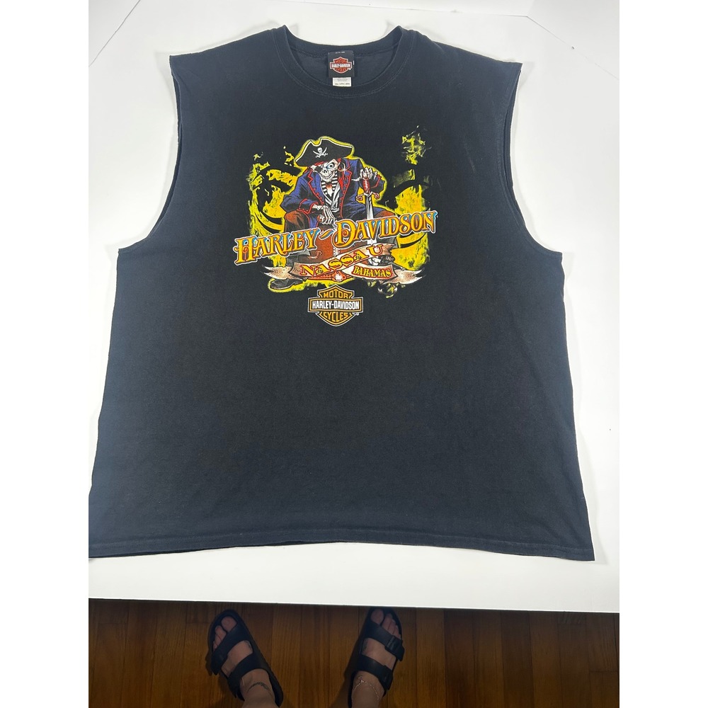 Harley Davidson sleeveless T-Shirt , Nassau Bahamas size 2XL